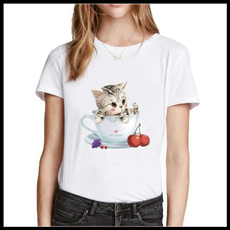 cute, slim, Cotton T Shirt, Cotton-padded clothes