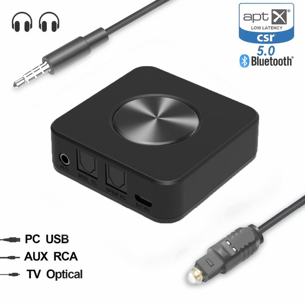 Bluetooth Transmitter and Receiver 5.0 ATPX HD APTX LL Adapter 3.5