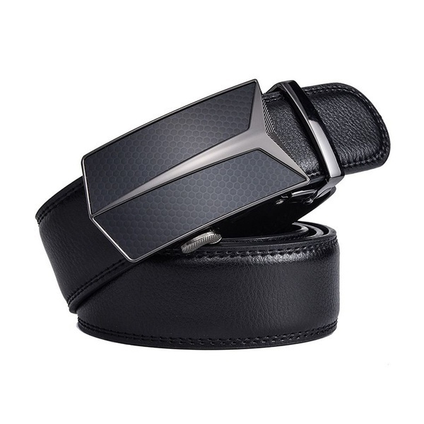 Ceinture Men's Belts Luxury Genuine Leather Belts for Men Automatic Buckle  Belt Thanksgiving Gifts(4Color)