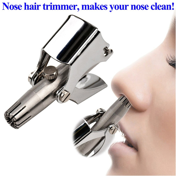 Stainless Steel Manual Washing Nose Trimmer Device Mechanical Nose Hair  Trimmer Shaving Hair Removal Tool | Wish