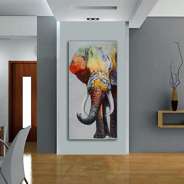C Abstract Vector Elephant Art Print Home Decor Wall Art Poster 