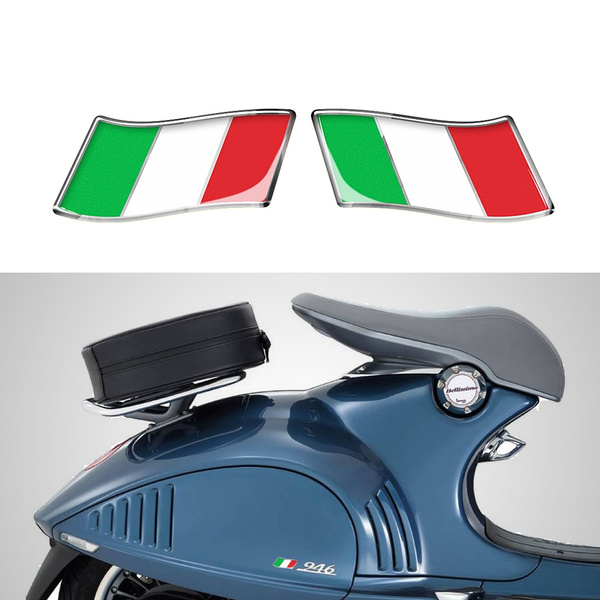 MOTO GUZZI ITALIAN FLAG ITALY REFRACTIVE REFLECTING STICKERS EMBLEM MADE ITALY