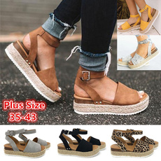 casual shoes, Summer, Sandalias, Platform Shoes