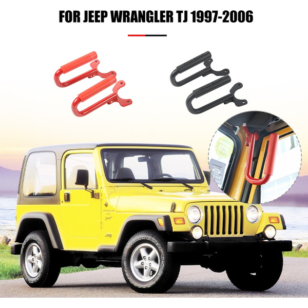 Front Grab Handles Front Row Protection Grips Safety Handle Bar for Jeep  Wrangler TJ 1997-2006 Car Accessories