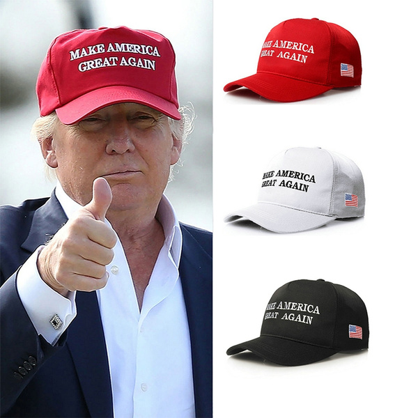 New Trump Hat Make America Great Again MAGA Baseball Cap Hat RED Olive Branch