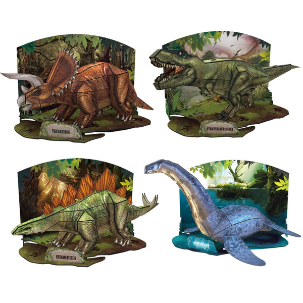 Lote com 12 un do Quebra Cabeça 3d Dinossauro Plesiosauria 50