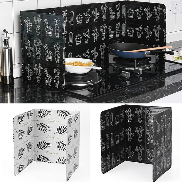Nordic Style Kitchen Stove Splash Guard Aluminium Foil Plate Gas Stove