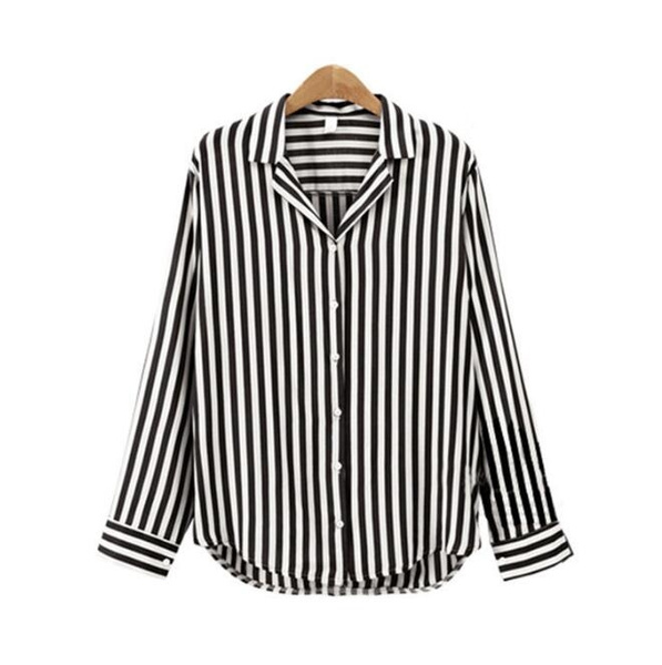 vertical striped shirt womens