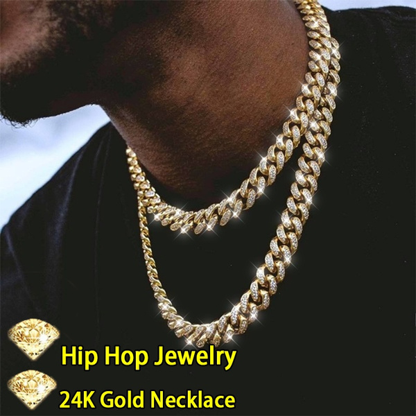 24k gold diamond necklace