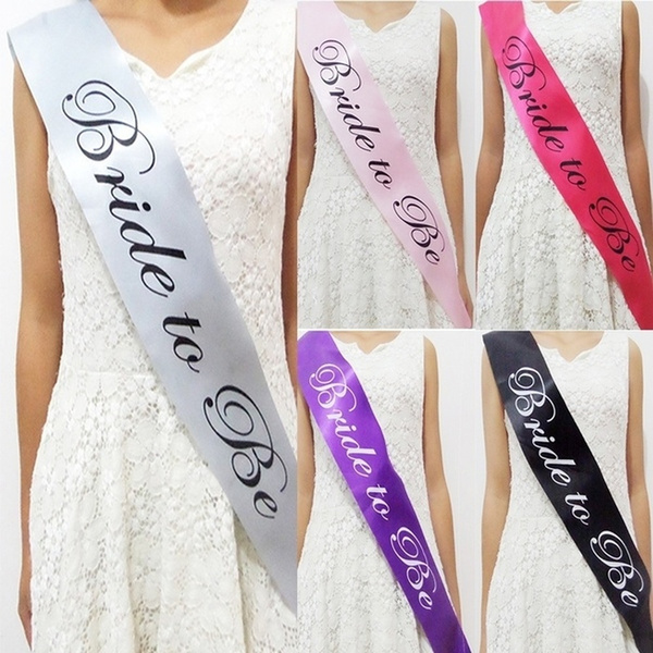 Satin Bride To Be Sash With Diamond Ring Bachelorette Party Sash For Hen Party  Wedding Bridal Shower Wedding Party Fancy