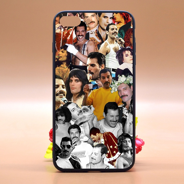 Freddie Mercury Phone Case,Design Freddie Mercury Cute Lockscreen TPU+PC  Phone Case Cover for IPhone/Samsung/Huawei