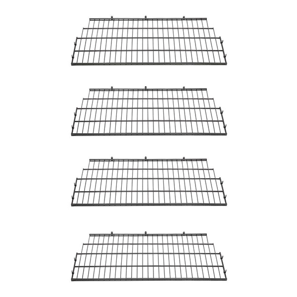 Suncast BMSA7S Vertical Storage Shed Metal Wire Shelf Rack Shelving (4