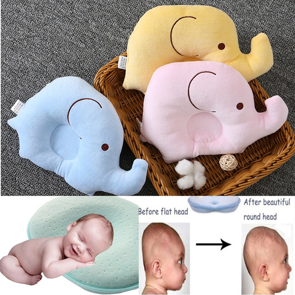 Infant Baby Pillow Prevent Flat Head Soft Sleeping Memory Foam Cushion Support 