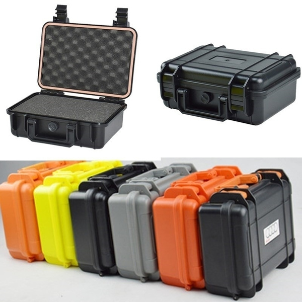 Shockproof Camera Safety Box ABS Sealed Waterproof Hard Case Foam Vehicle Toolbox Equipment Case Impact Resistant Suitcase 