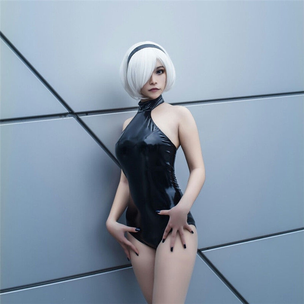 NieR Automata YoRHa 2B Women Leather Outfit Fancy Cosplay Costume