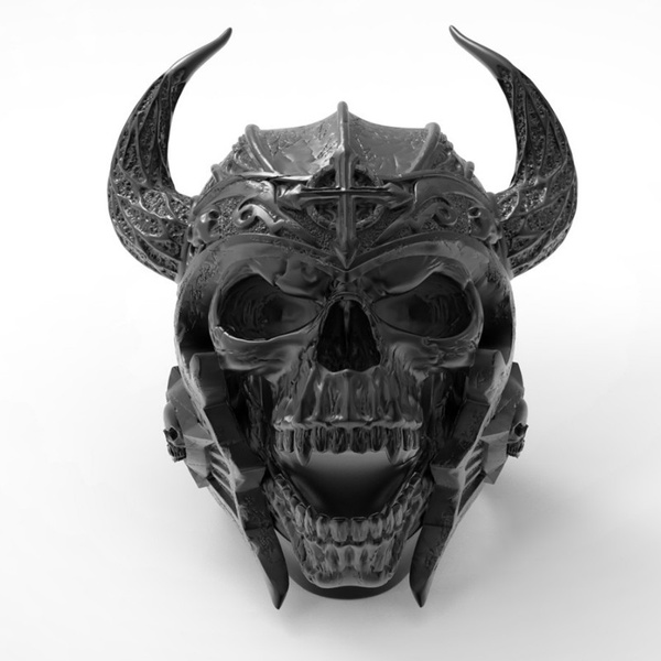 steel skull ring