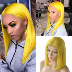 wig, Synthetic Lace Front Wigs, yellowwig, Shorts