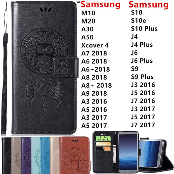  Magnetic Wallet Case for Samsung Galaxy A5 A6 A7 A8 J3