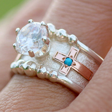 DIAMOND, Jewelry, Cross, Wedding Band