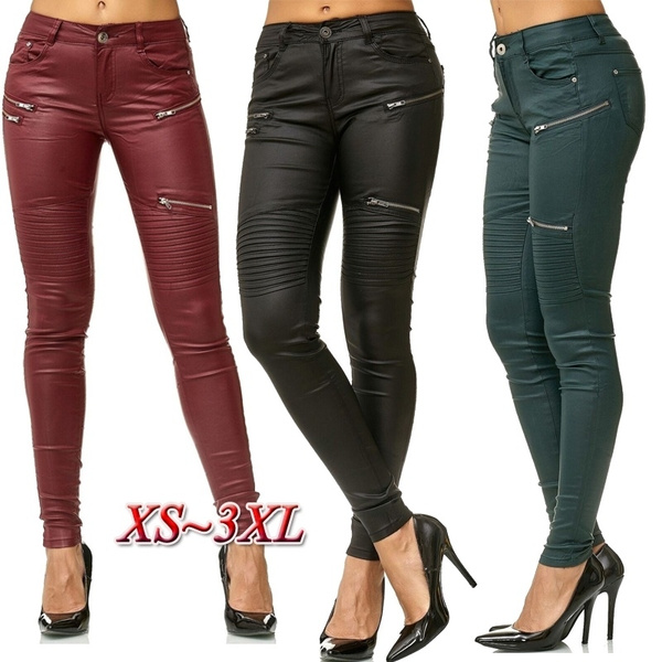 Leather 2025 look treggings