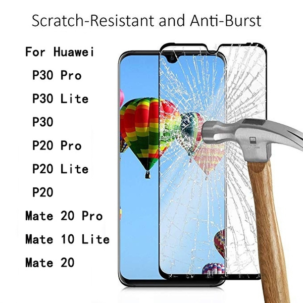Huawei P30 Pro Mate 20 Pro Lite P20 estuche cubierta protector de pantalla de vidrio templado Huawei P30 Pro Mate 20 Pro Lite P20 estuche cubierta protector de pantalla de vidrio templado