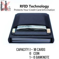 slim, card holder, Aluminum, Wallet