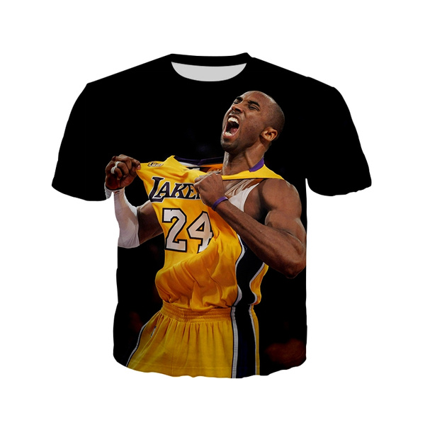 Cheap Price NBA Basketball Los Angeles Lakers Men's T-shirt 3D