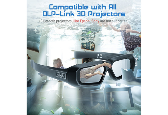 Occhiali 3D DLP-Link 96Hz 144Hz per BenQ Dell Acer Optama Sony Elikliv AX-30