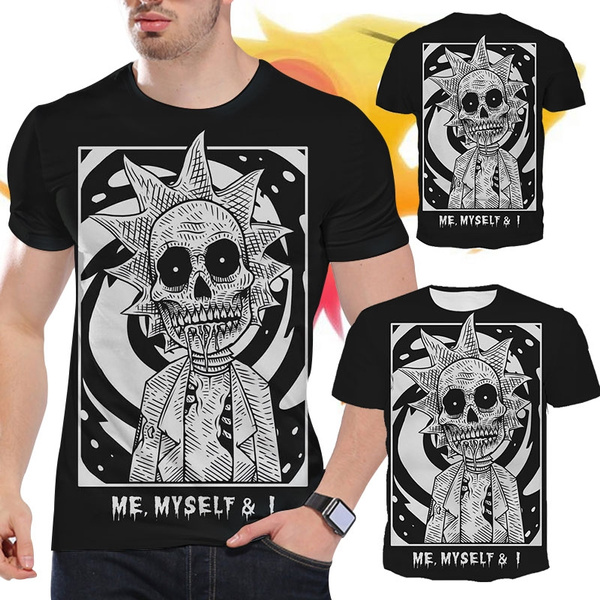 Rick and best sale morty skull hoodie