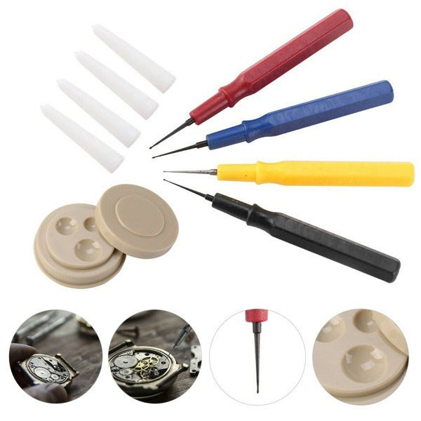 4Pcs Oiler Pen Needle With Oil Cup Watch Clock Repair Tool Kit For