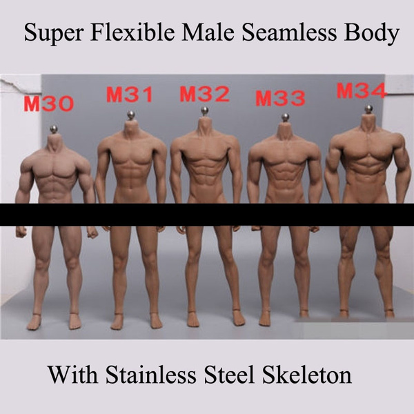 TBLeague 1/6 Super-Flexible Male Seamless Muscular Body Steel Skeleton M30 