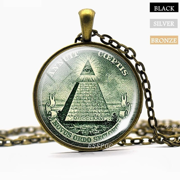 All-seeing Eye necklace eye of providence jewelry lluminati Dollar