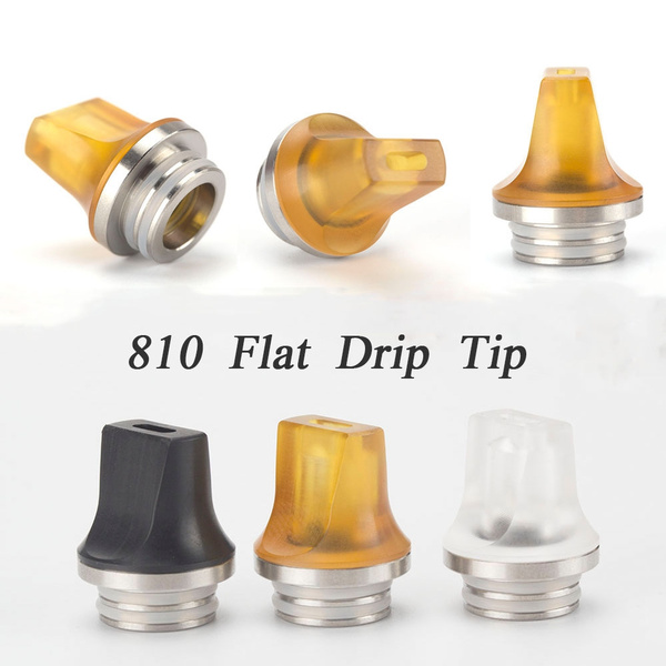 Colorful Anti Spit Back Pei Tank Flat Driptip Atomizer 810 Drip