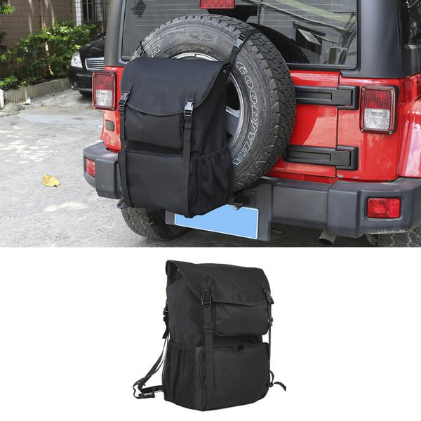 Black Highcapacity Multifunction Spare Tire Backpack Cargo Spare Tire