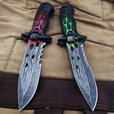camping, skull, huntingknife, Blade
