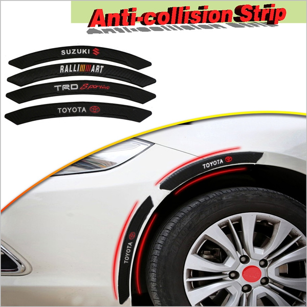 Pair Car Anti-collision Sticker Corner Body guard Strip Front Bumper Protector