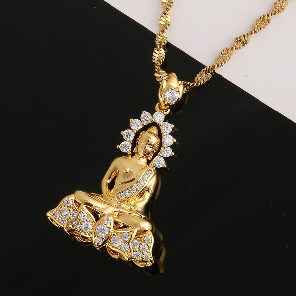 Buy Sterling Silver Buddha Necklace Small Zen Charm Yoga Yogi Jewelry Gift  Buddhism Faith Realistic Budha Buddhist Religion Everyday Pendant 1 Online  in India - Etsy