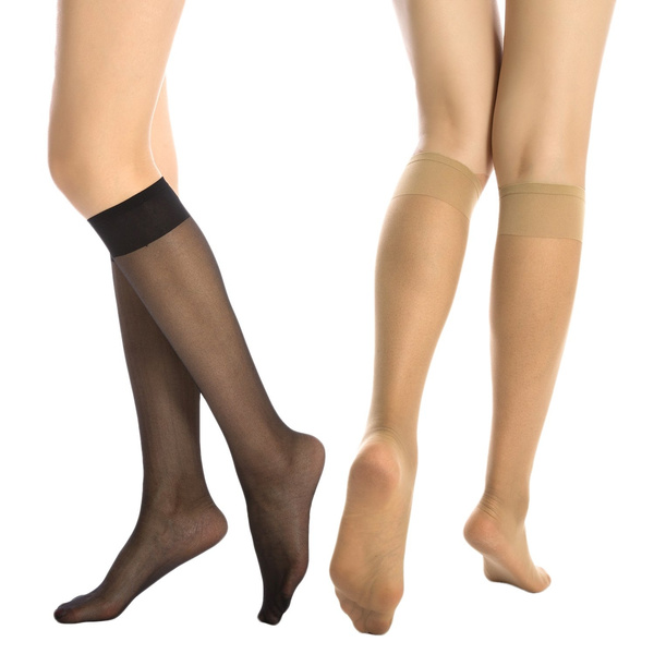 Fashion Nylon Socks Reinforced Toe | Wish