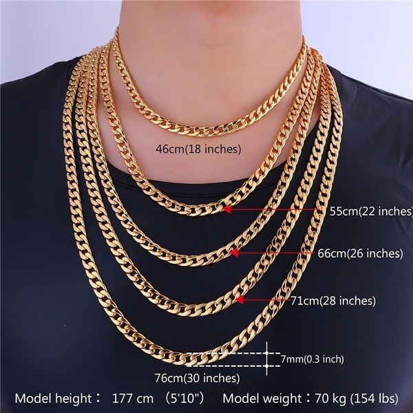 18K Gold plated 6mm Men's NK Links 