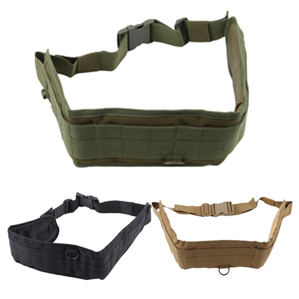 3 Colors Airsoft Padded 1000D Nylon Waist Belt Combat Army Battle Belt