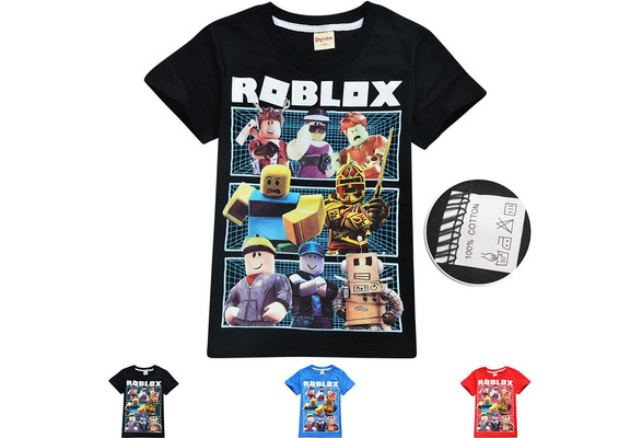 2019 Summer Children Clothing Boy And Girls T Shirt Cartoon Fireman Roblox Short Sleeve Kids Tee Wish - roblox shirt kopen
