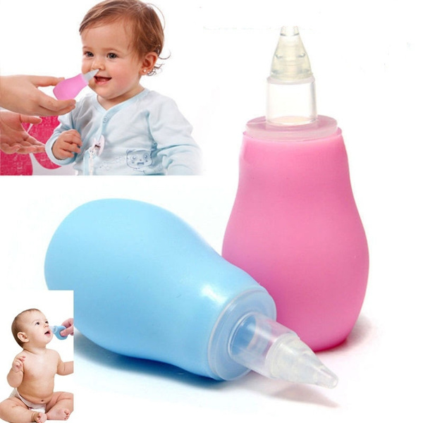 Baby Newborns Nasal Vacuum Suction Soft Tip Mucus Aspirator Runny Nose Cleaner 
