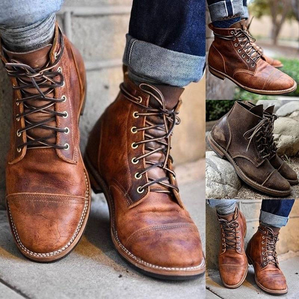 Large Size 38-48 Mens Boots Fashion 
