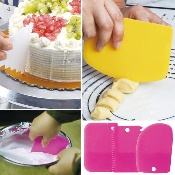 Plastic Dough Cutter Slicer Cake Bread Pasty Scraper Blade Kitchen Tool