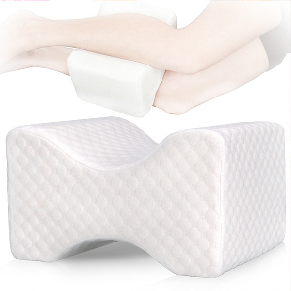Comfilife Orthopedic Knee Pillow for Sciatica Relief Back Pain Leg Pain Pregnancy Hip and Joint Pain - Memory Foam Wedge Contour