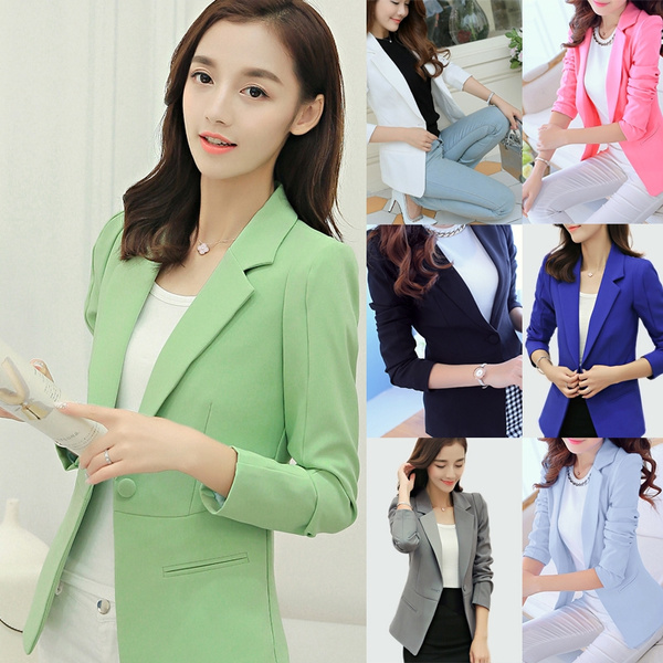 Wiueurtly Womens Fleece Jackets,Women Loose Top Long Sleeve Casual Jacket  Ladies Office Wear Coat Blouse - Walmart.com
