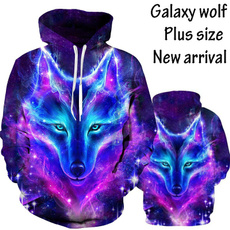 3D hoodies, galaxywolf, 3danimalhoodie, coolhoodie
