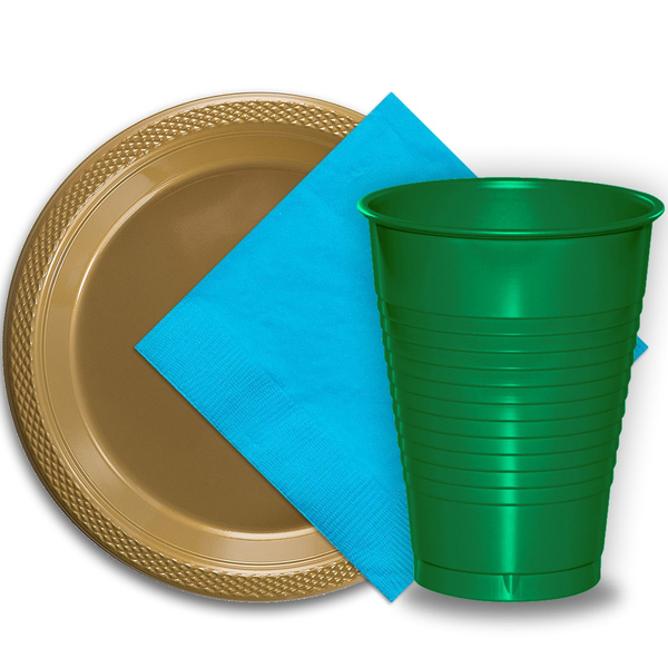 Unique Disposable Paper Cups, 12oz, Emerald Green