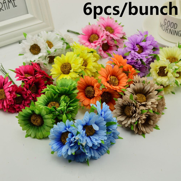 Real Touch Gerbera Daisy Artificial Flowers Long Stem Gerbera