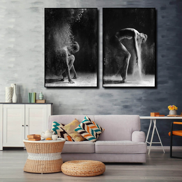 Nordic Art Dancing Girl Canvas Print Painting Home Wall Poster Decor 